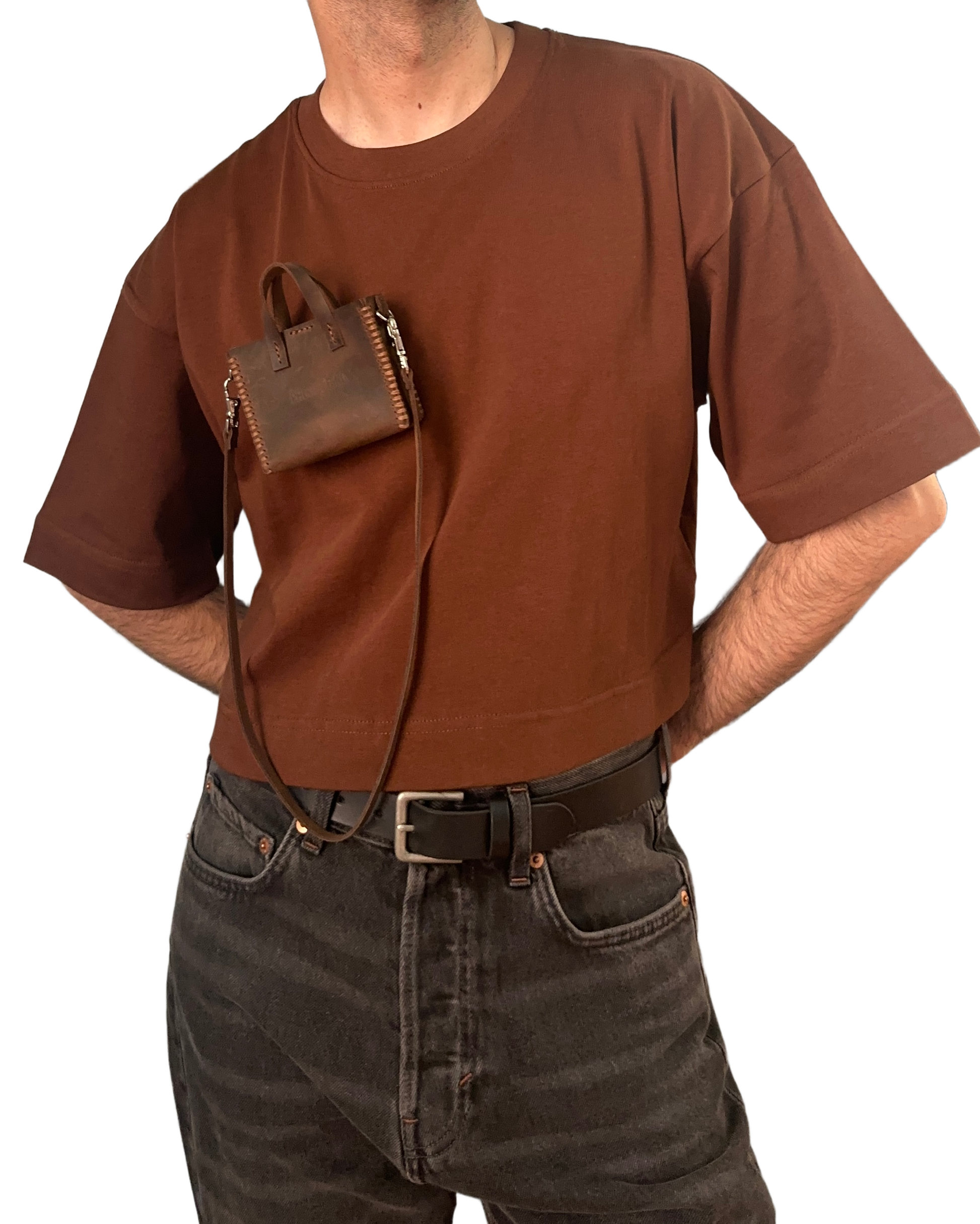 Tote bag cropped T-shirt