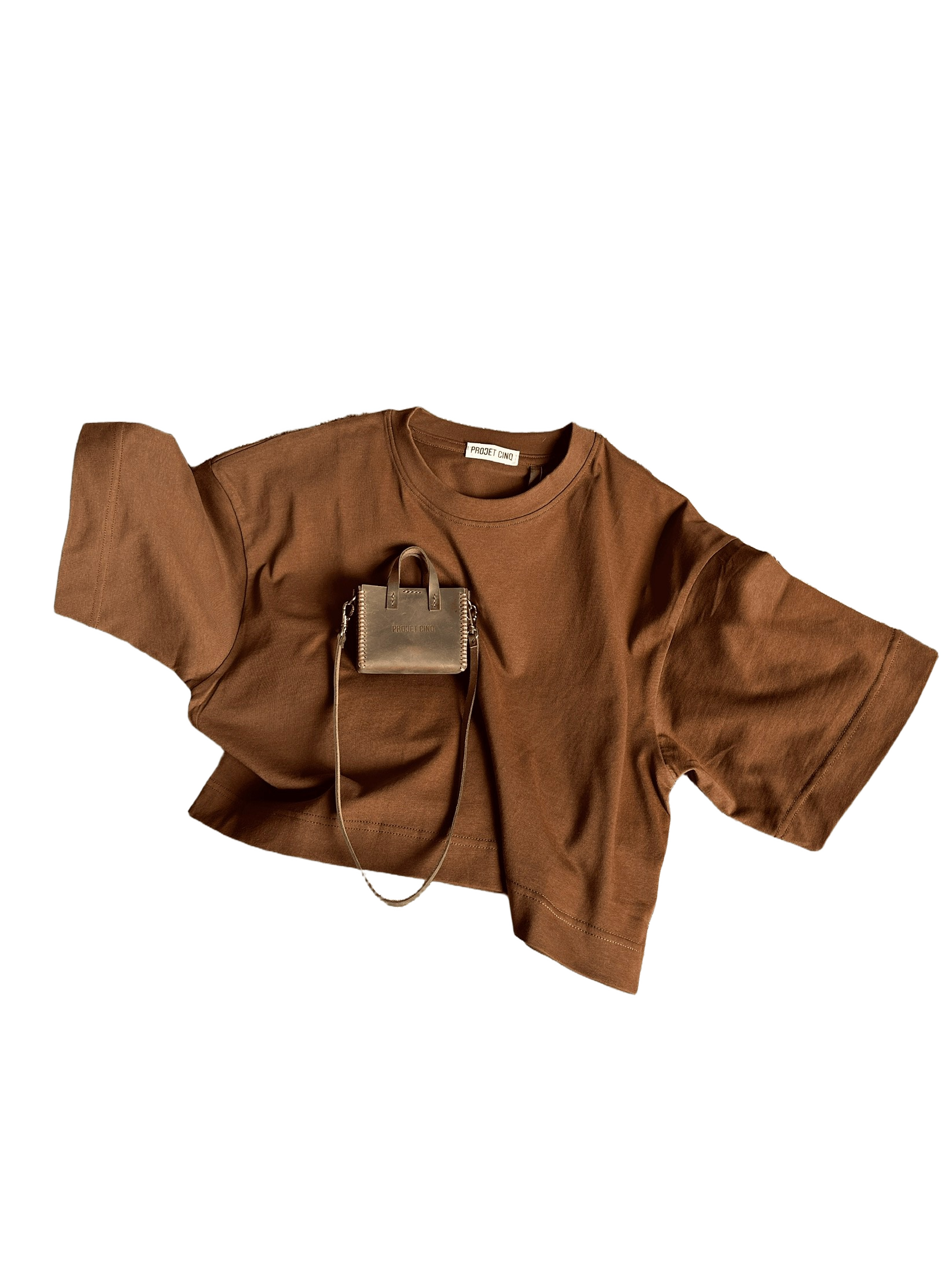 Tote bag cropped T-shirt