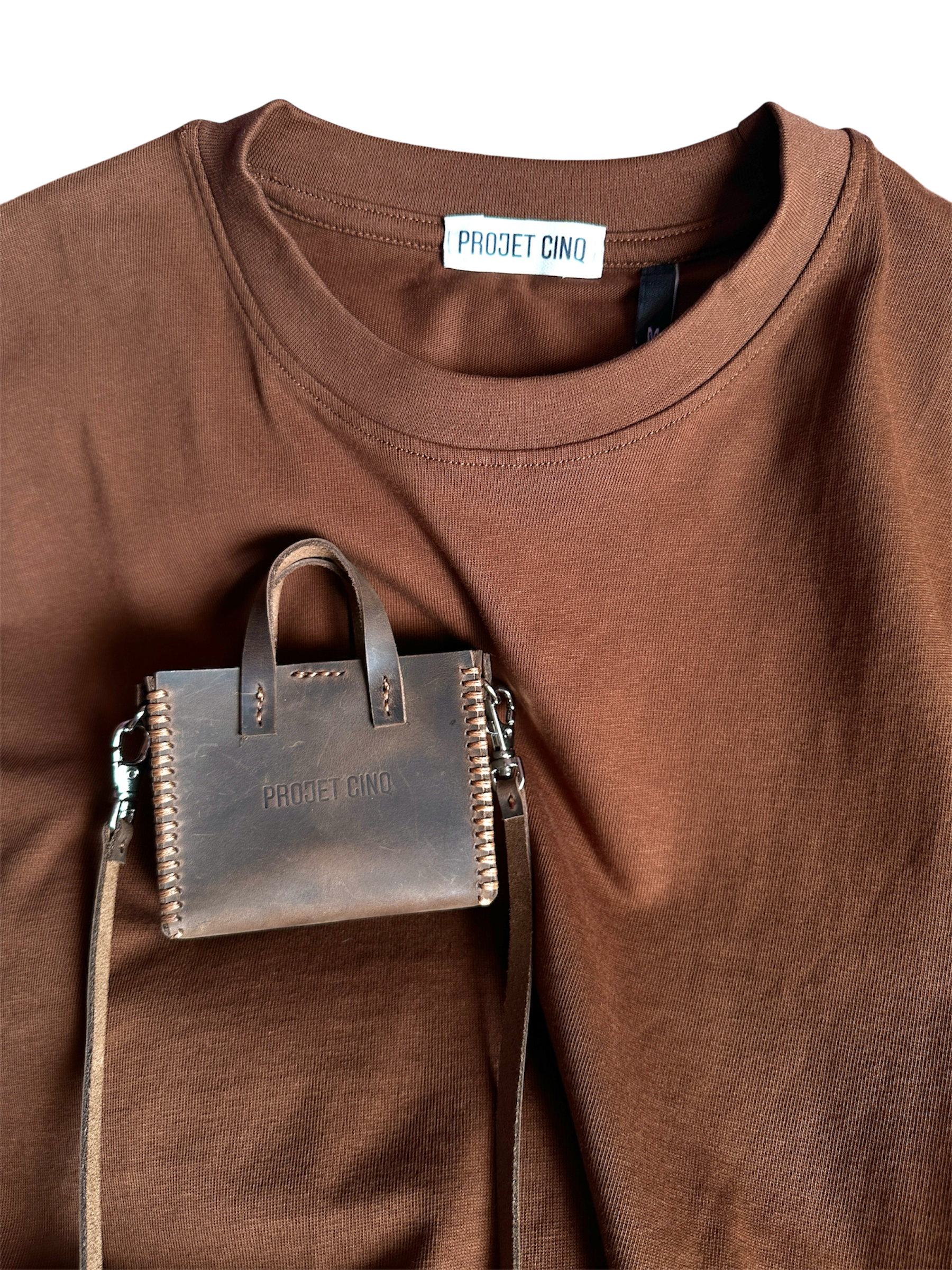 Tote bag cropped T-shirt